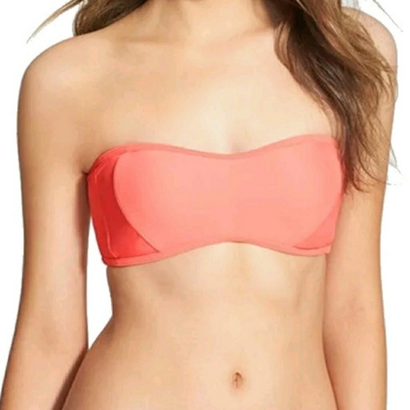 bp Other - NWT B.P. BANDEAU Pink Peach bikini swim top